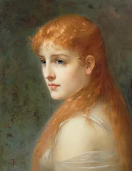 Young girl with red hair, 1895
